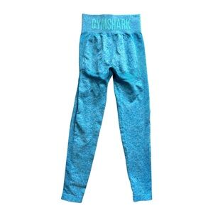 Gymshark Flex High Waisted  Atlas Blue Marl Leggings Seamless Size Small